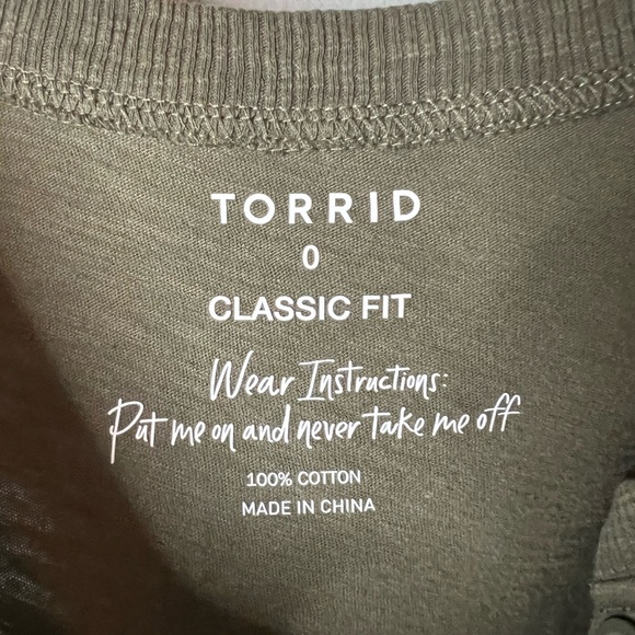 Torrid Olive Graphic Tank Top with Floral Design - Picture 3 of 5